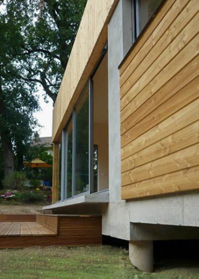 Extension bois-matériaux biologiques Fabrice Commerçon Architecte