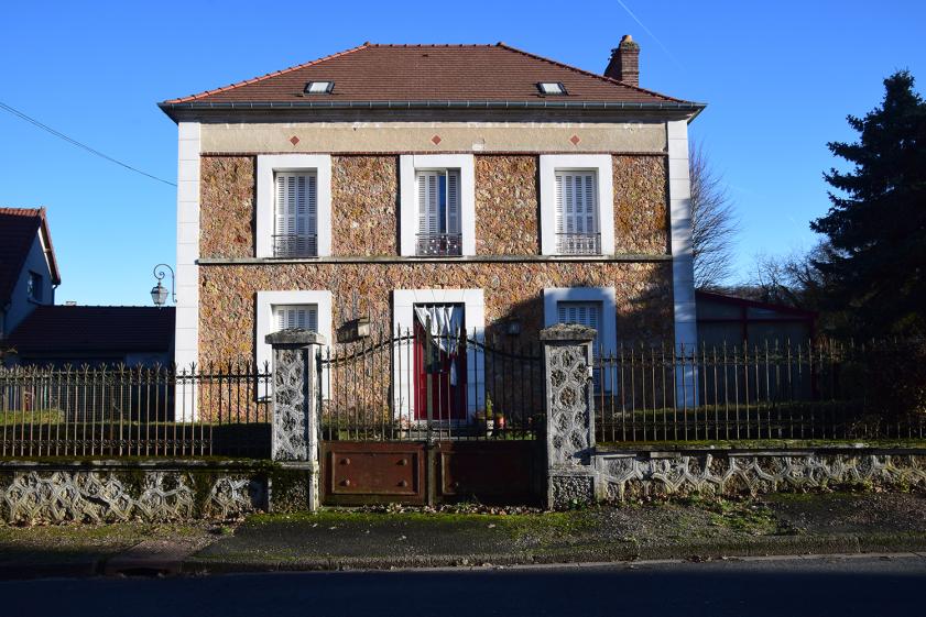 Condé-en-Brie, extension maison, existant rue