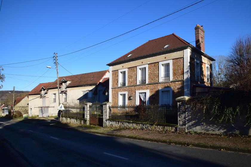 Condé-en-Brie, extension maison, existant rue