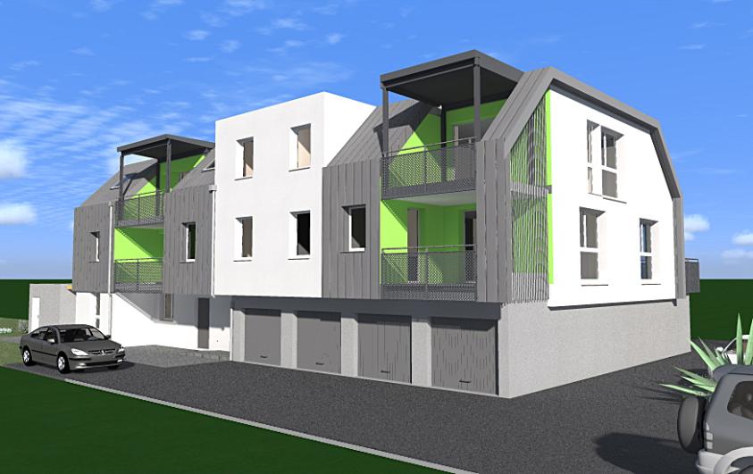 Construction d'un immeuble de 8 logements labellisé BBC à Eschau