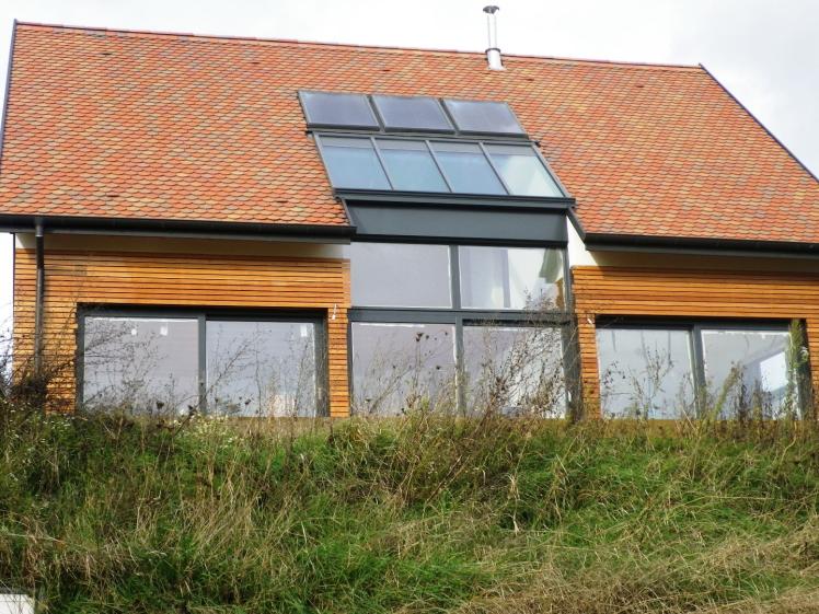 maison BBC, bioclimatique, construction neuve, ossature bois 