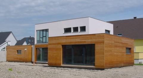 maison contemporaine, toit plat