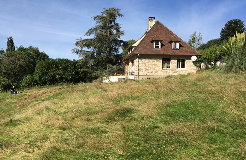 Vue sud de la maison existante en 2020