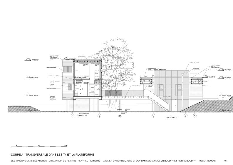 Coupe transversale - structure bois 