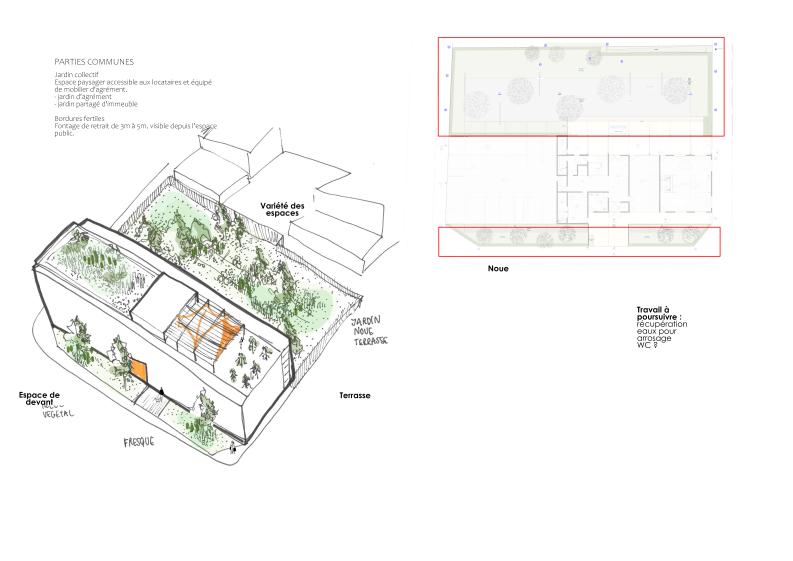 Espaces extérieurs de la résidence