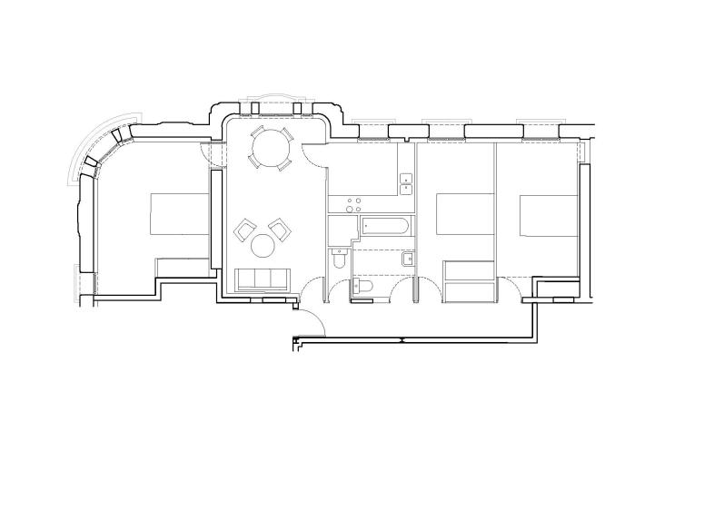 Logement 4 pièces - plan 