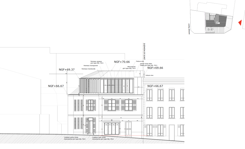 Plan de façade