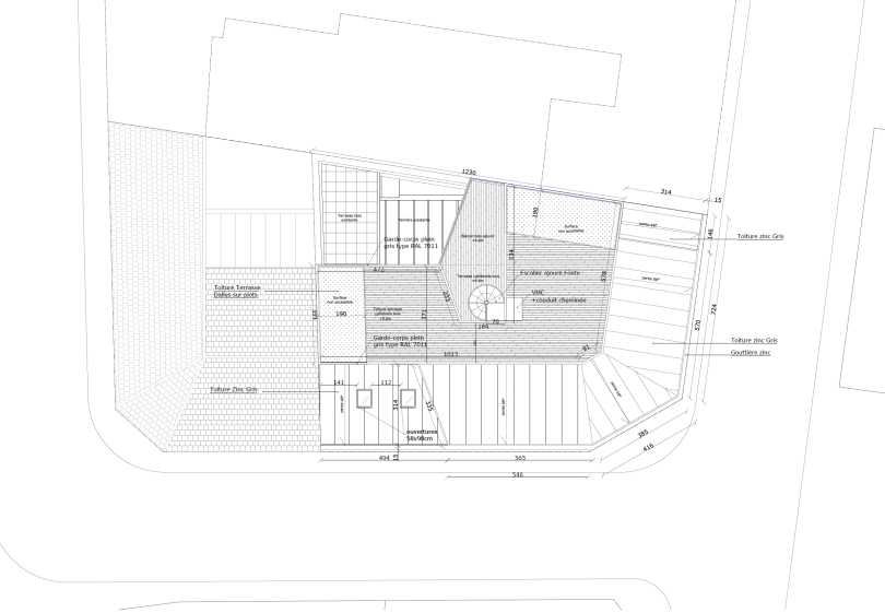 Plan de toiture