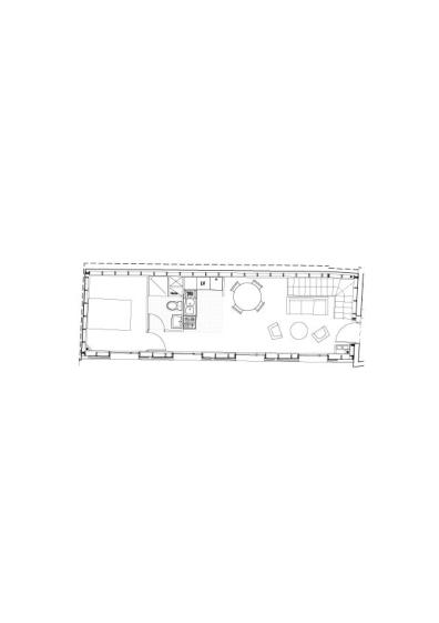 Logement 4 pièces sous combles - Plan