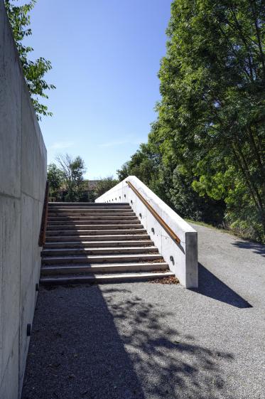 escaliers d'accès au musée