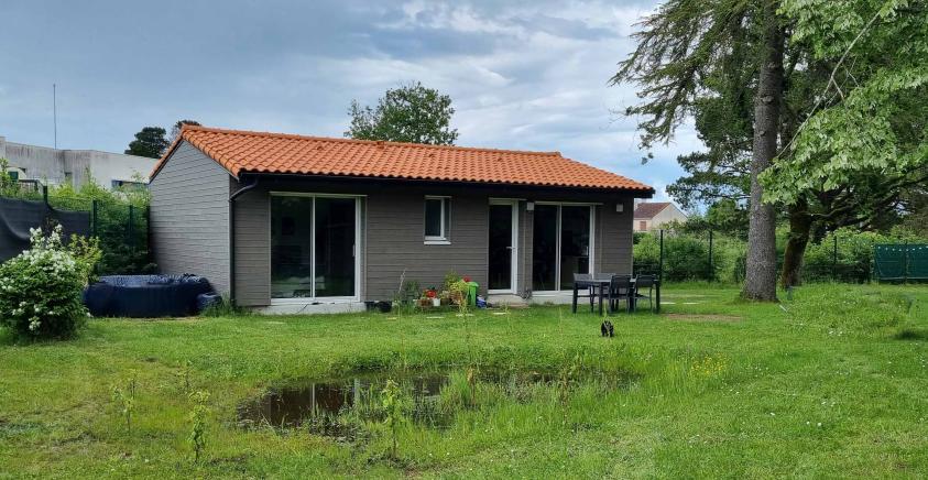 jardin de pluie pour connexion des eaux pluviales de l'annexe