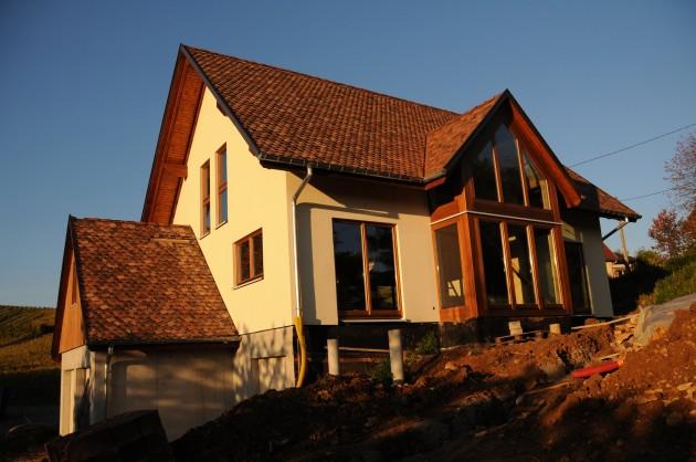 maison site classé, construction neuve, ossature bois 