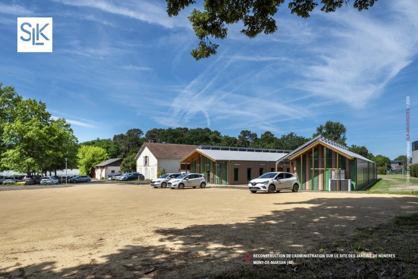 Reconstruction de l'administration sur le site des Jardins de Nonères à Mont-de-Marsan (40)