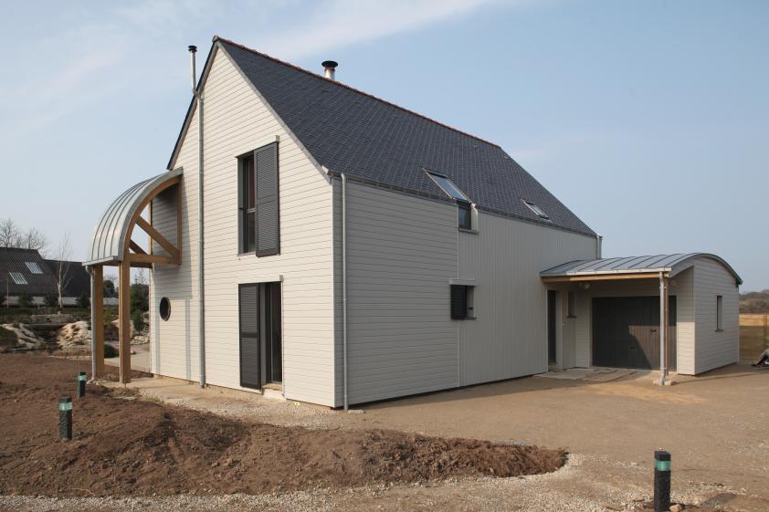 Une maison bioclimatique et organique en Bretagne, à Baden - 2012