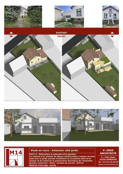 Axonométries existant/projet