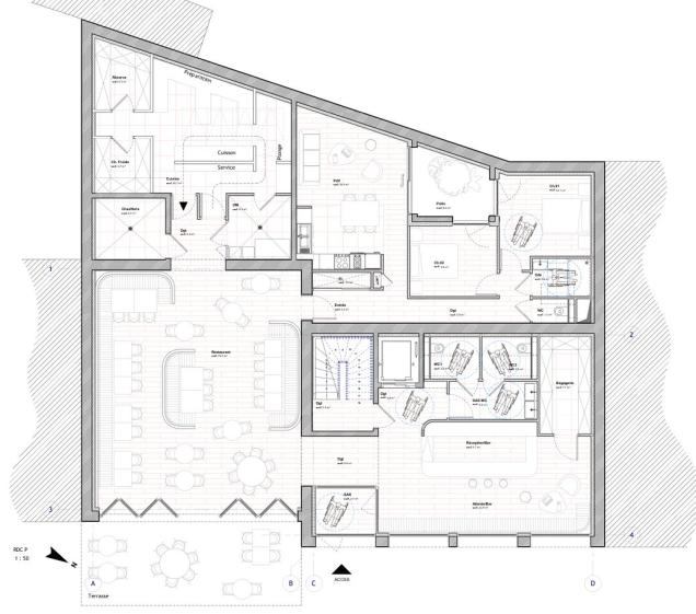 HOTEL - PLAN RDC