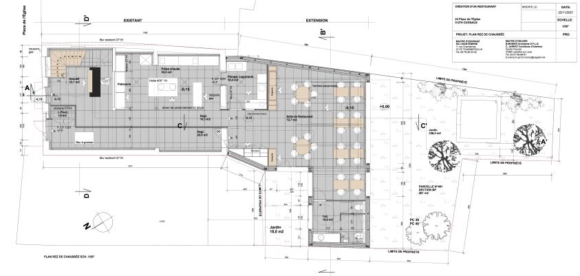 PLAN REZ DE CHAUSSÉE