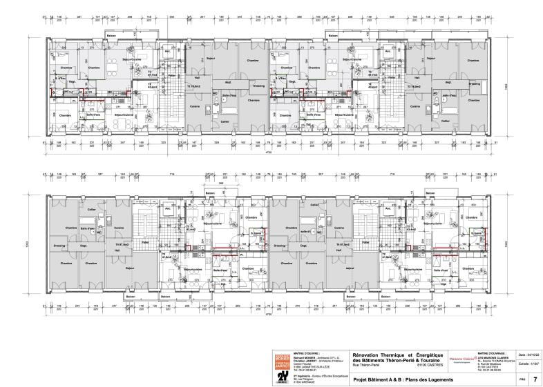 Plans Niveaux Bât. A & B