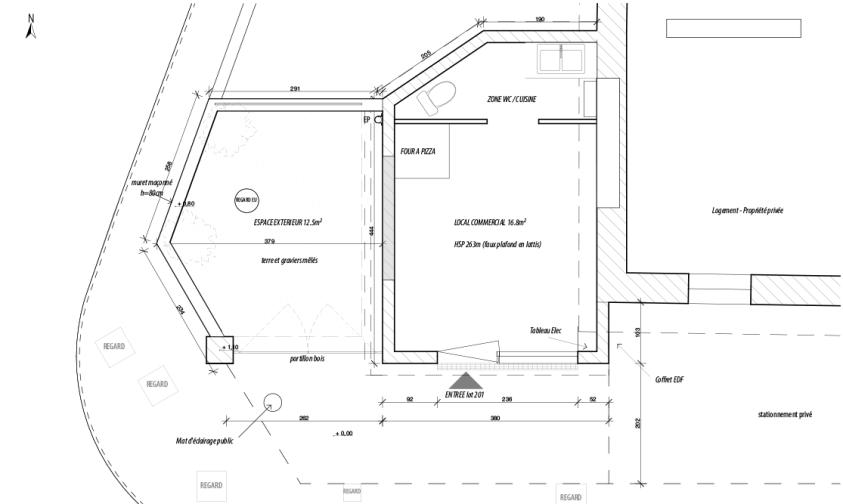 Plan de l'existant, LP architecte