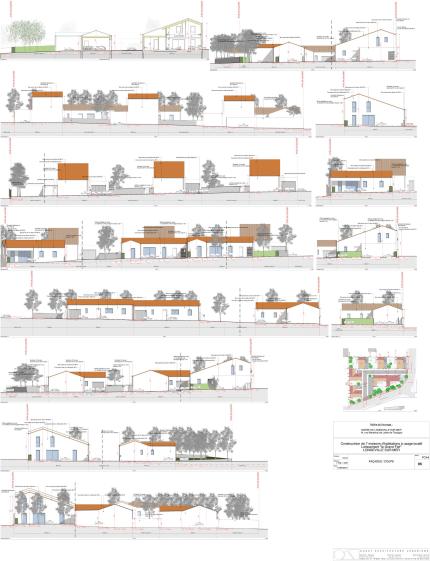 projet 7 maisons d'habitation