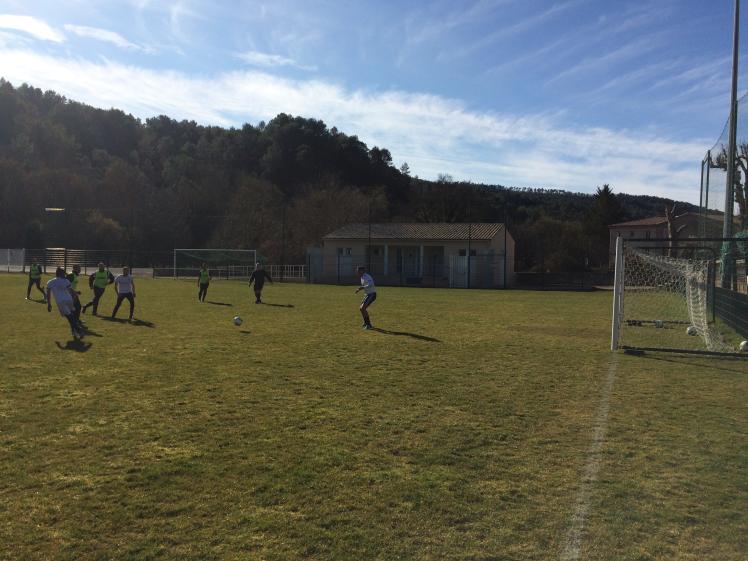 Joueurs à l'entraînement