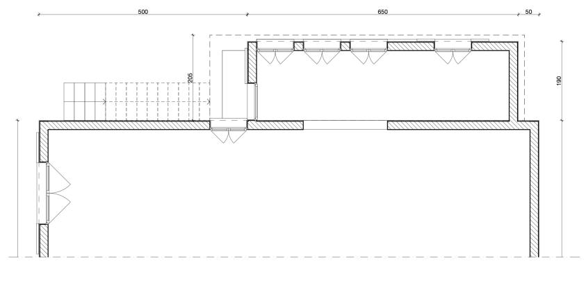 MORCENX_EXTRAIT PLAN DE L'EXISTANT, Laure Prablanc Architecte