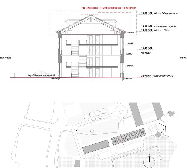 NIVE_COUPE TRANSVERSALE, Laure Prablanc Architecte