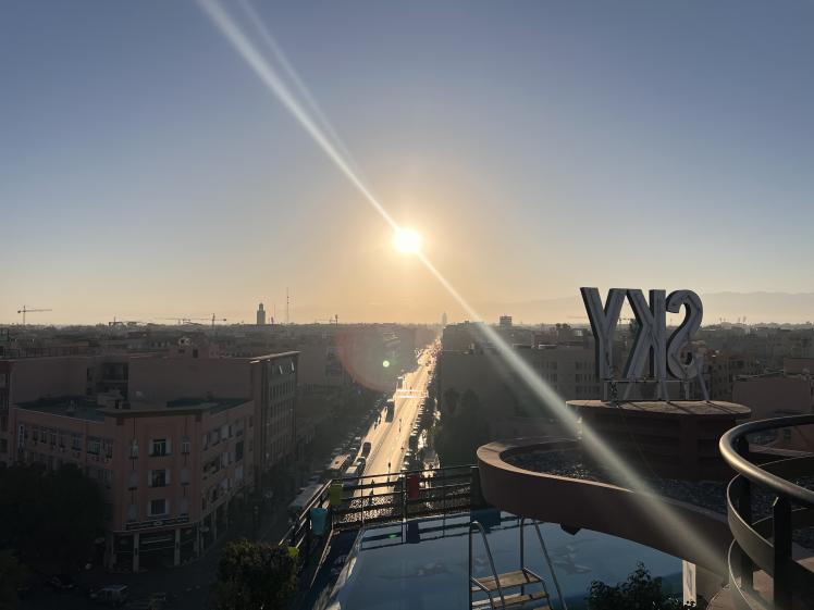 Étude urbaine patrimoniale de Marrakech Vue panoramique sur la ville de Marrakech