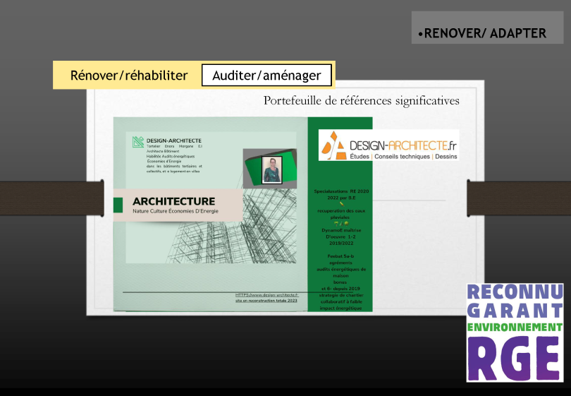 Références significatives_ seule ou chef de projet de maitrise d'oeuvre conception avec bureaux d'études et architectes-urbanistes 