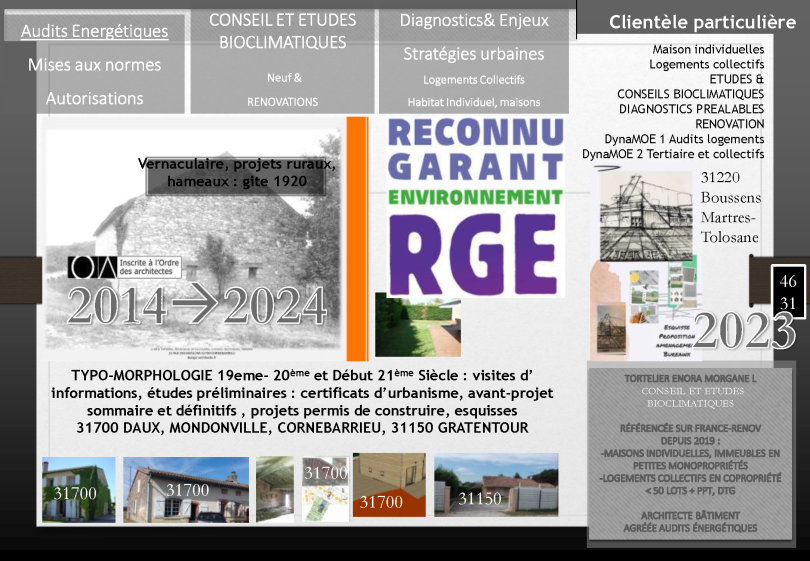 Références significatives_ seule ou chef de projet de maitrise d'oeuvre conception avec bureaux d'études et architectes-urbanistes 