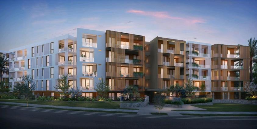 Perspective extérieure – bâtiment résidentiel