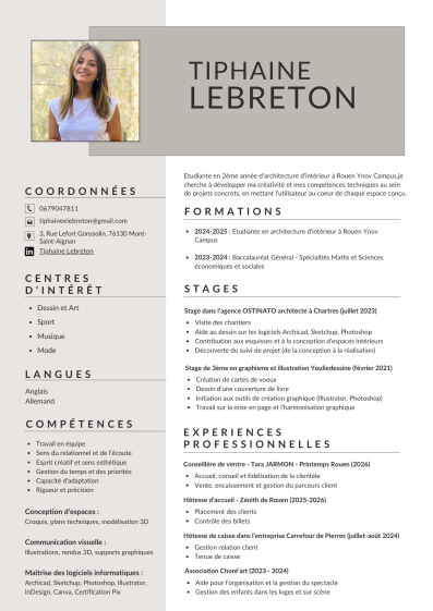 CV Tiphaine LEBRETON