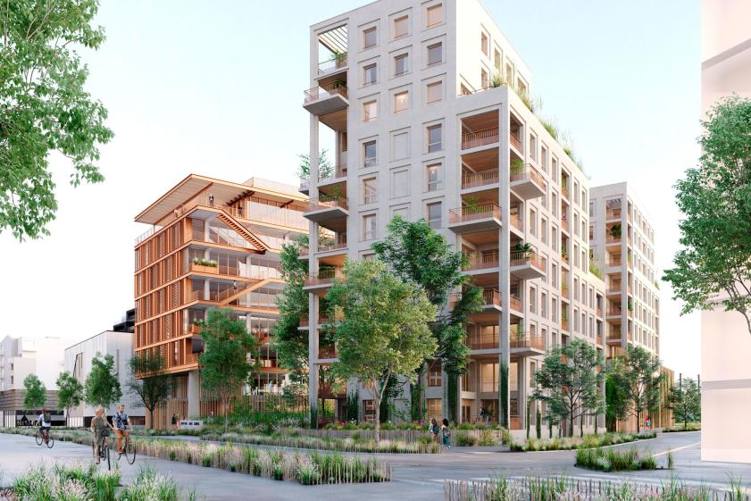 collab PIXL images - perspective de concours - client André & Moulet architecture