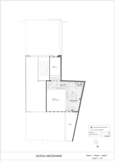 plan meublé mezzanine