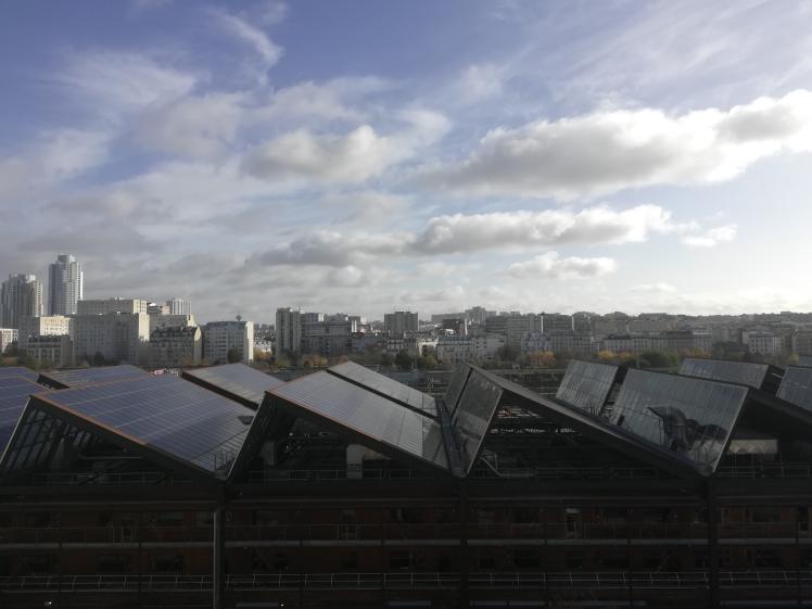Co-working Pajol : Vue sur les toits de la Halle Pajol