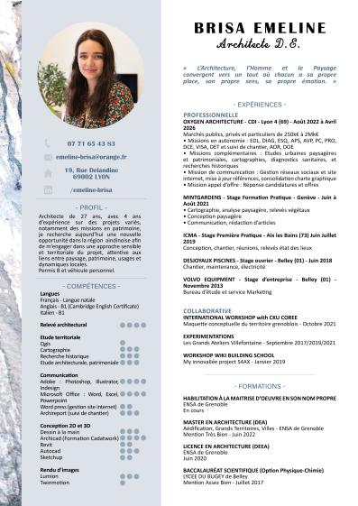 CV 2026 - Architecte DE - Emeline Brisa