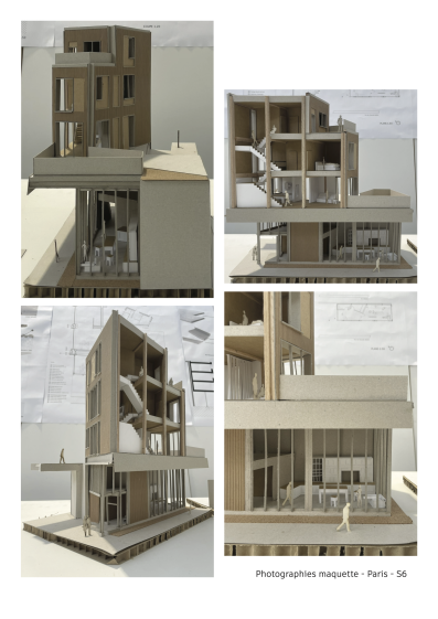 Photographies de la maquette du projet ci-avant