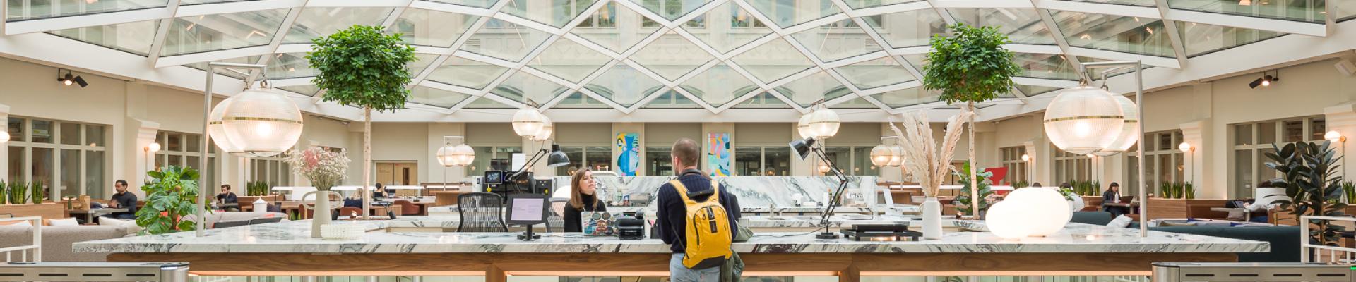 Banque d'accueil du projet de Coworking Avenue Trudaine