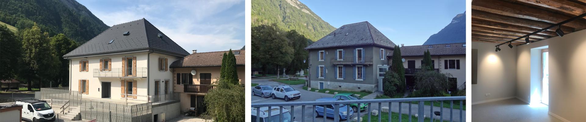 Réhabilitation énergétique, architecturale et patrimoniale d'un centre culturel à Glières Val de Borne(74).