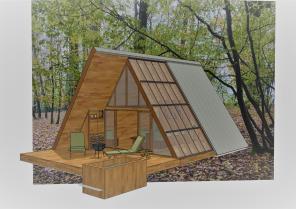 Cabane toit ouvert, avec bain norvégien