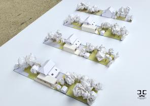 Maquettes matérialisant plusieurs propositions