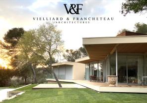 VIELLIARD FRANCHETEAU Architectes maison contemporaine ossature bois Nimes