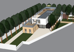 Vue en perspective du projet