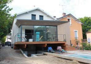 Cadrage depuis le jardin
