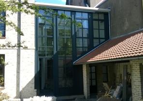 extension vue depuis le jardin