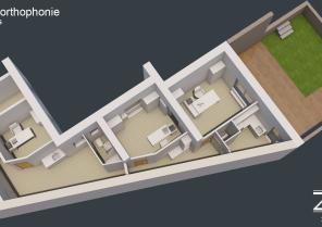 Fluidité de l'espace pour la réunion de ces 2 appartements