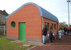 pignon avec la seconde issue du club house