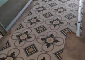 présentation du carrelage, calepinage