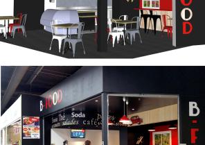 Conception 3D avant réalisation y compris des détails de la décoration