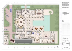 Plan de mobilier RdC - Ground floor furniture layout